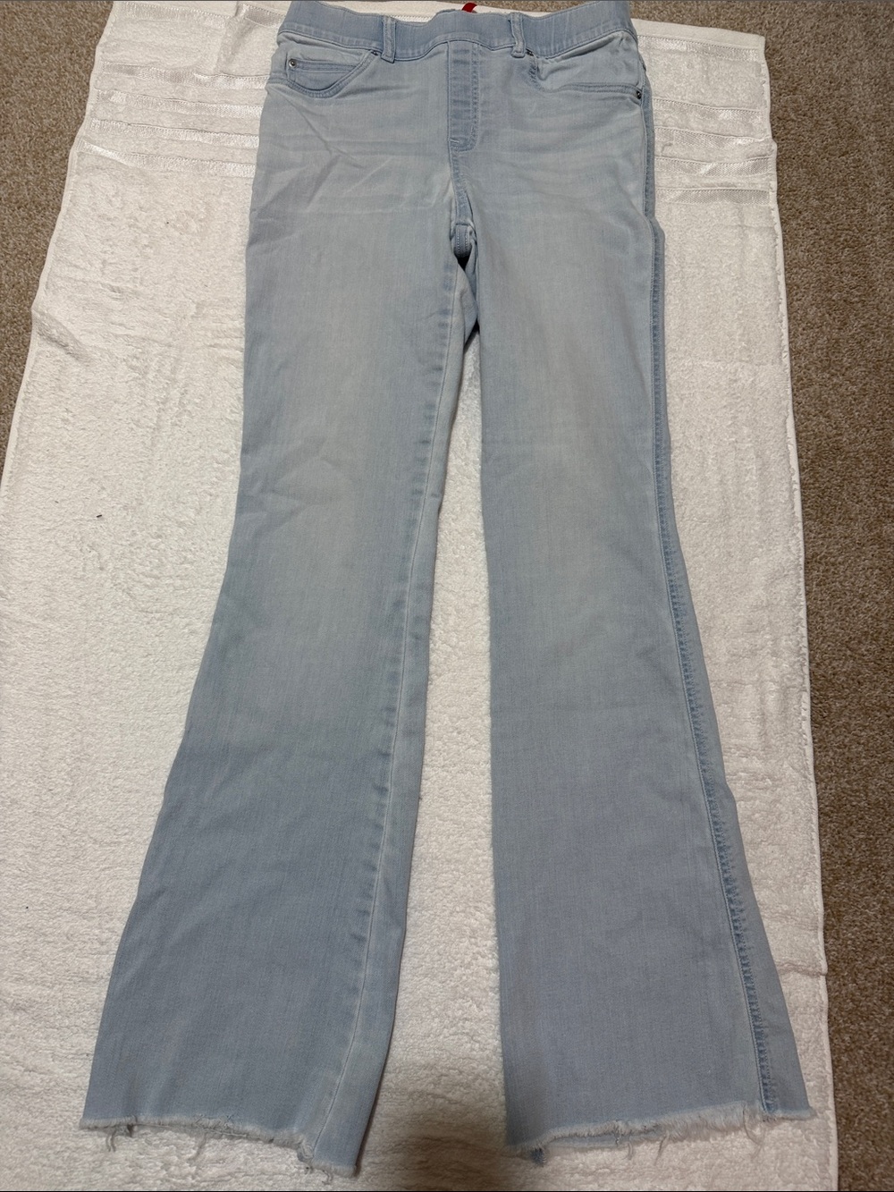 Spanx Distressed Light Wash Jeans